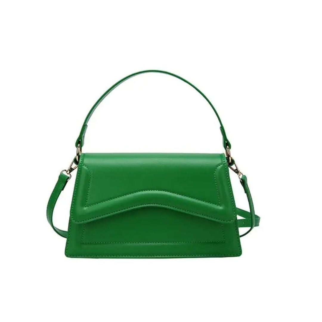 Ladies Leather Handbag - Elegant Structured Mini Tote