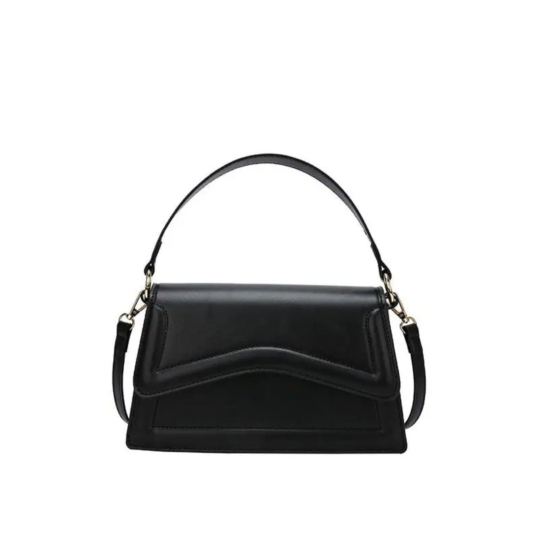 Ladies Leather Handbag - Elegant Structured Mini Tote