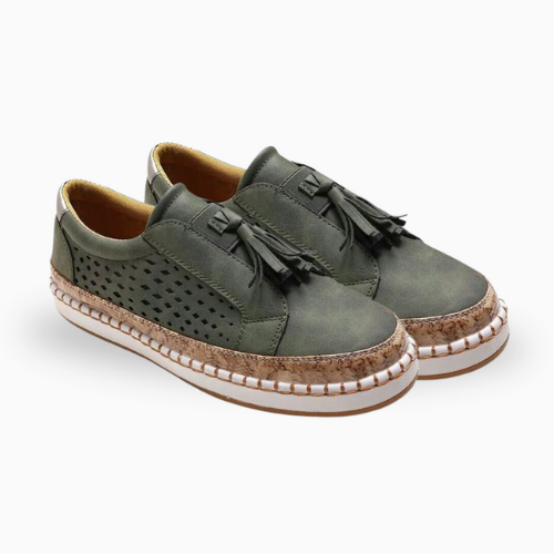 Women'S Slip-On Espadrille Sneakers – Canvas Casual Shoes With Tassel Detail – 5 Colours