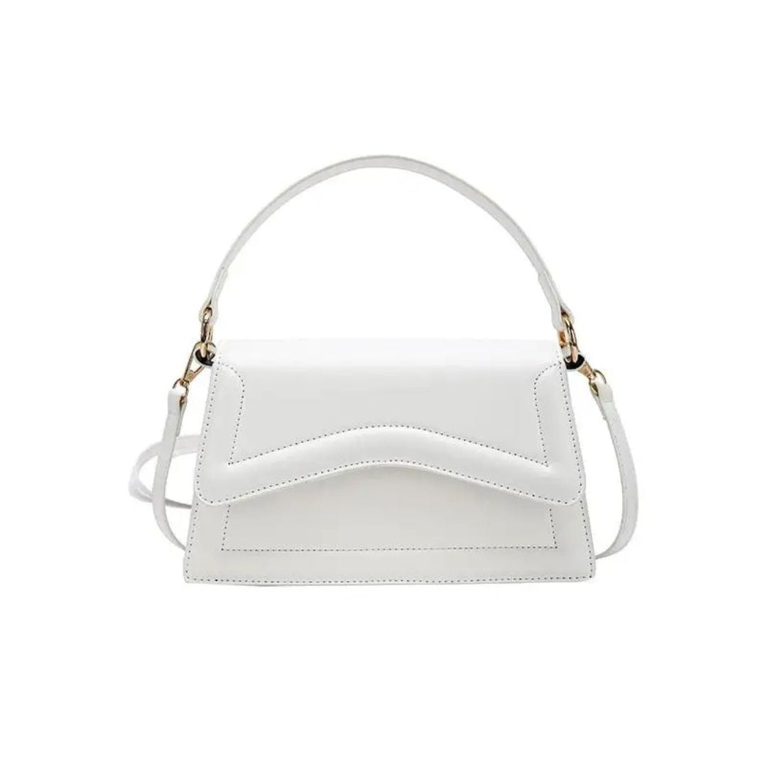 Ladies Leather Handbag - Elegant Structured Mini Tote