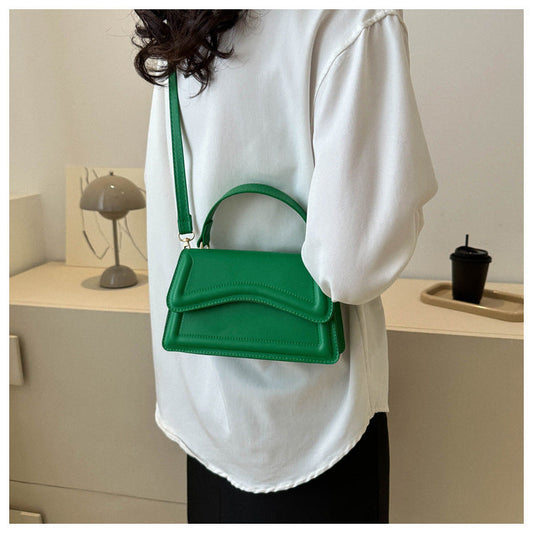Ladies Leather Handbag - Elegant Structured Mini Tote