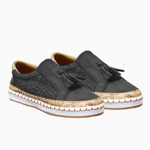 Women'S Slip-On Espadrille Sneakers – Canvas Casual Shoes With Tassel Detail – 5 Colours